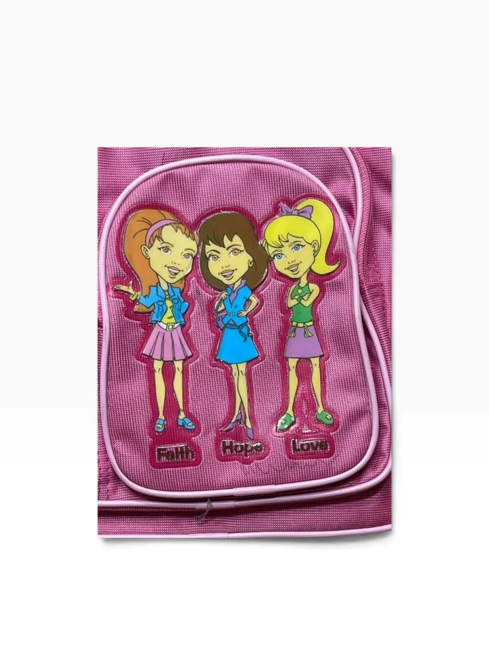 Pretty Princesses Pink Backpack Girls School Travel Bag Vintage Y2K Graphic